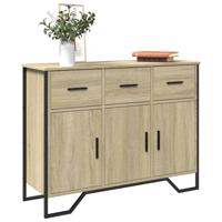 Dressoir 97x32,5x74,5 cm bewerkt hout sonoma eikenkleurig