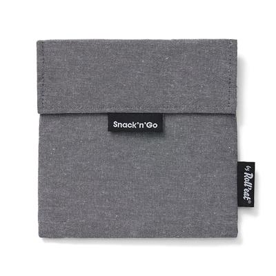 Roll'eat Snack'n'Go Herbruikbare Lunch Snackzakje Zwart-Wit
