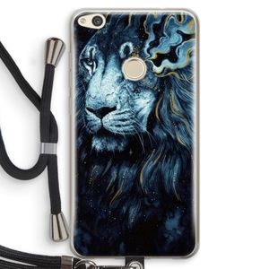 Darkness Lion: Huawei Ascend P8 Lite (2017) Transparant Hoesje met koord