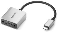 Marmitek 08370 video kabel adapter 0,15 m USB Type-C VGA (D-Sub) Aluminium, Zwart - thumbnail