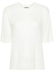 Jil Sander blouse en laine à design chiné - Tons neutres