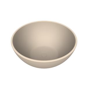 Waskom Arcqua Prince Opbouw 38x14 cm Rond Mat Zand Arcqua