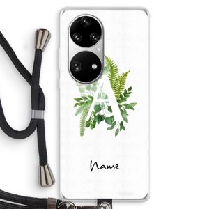 Green Brush: Huawei P50 Pro Transparant Hoesje met koord