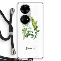 Green Brush: Huawei P50 Pro Transparant Hoesje met koord