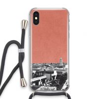 Marrakech Skyline : iPhone XS Transparant Hoesje met koord