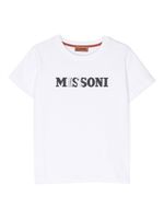 Missoni Kids t-shirt en coton à logo imprimé - Blanc - thumbnail