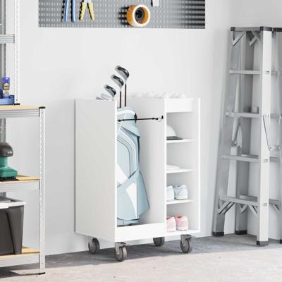 Golfkast met wiel Effen Wit 65 x 45 x 98 cm