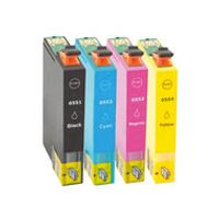 Huismerk Epson T0556 Inktcartridges Multipack (zwart + 3 kleuren) - thumbnail