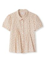 Bonpoint blouse en coton à fleurs - Tons neutres