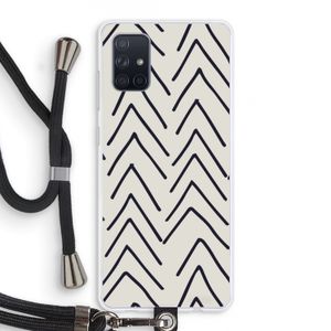 Marrakech Arrows: Samsung Galaxy A71 Transparant Hoesje met koord