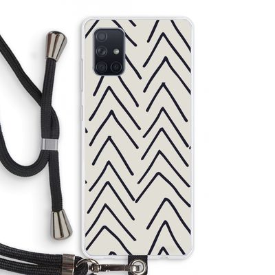 Marrakech Arrows: Samsung Galaxy A71 Transparant Hoesje met koord