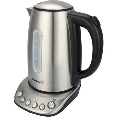 Waterkoker - BRANDT - BO1202B - 1,7 L - 5 temperaturen + warmhouden - RVS en zwart