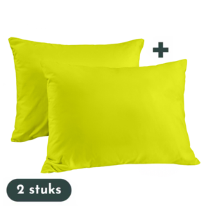 Zavelo Kussenslopen - Hotelkwaliteit - Set van 2 Stuks - Lime - 60x70cm - 100% Katoen - Hotelsluiting