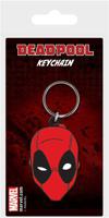 Marvel Comics Rubber Keychain Deadpool Face 6 Cm