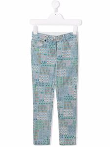 Stella McCartney Kids jean à imprimé graphique - Bleu