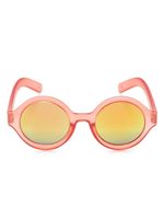 Molo lunettes de soleil tintées à monture ronde - Rouge