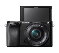 Sony α 6100 + 16-50mm SLR camerakit 24,2 MP CMOS 6000 x 40000 Pixels Zwart