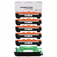 5x toner TN-1050 en 1x drum DR-1050 compatible toner voor Brother Tn1050 Hl1110 Dcp1510