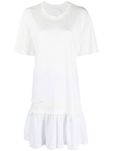 See by Chloé robe à broderie anglaise - Blanc