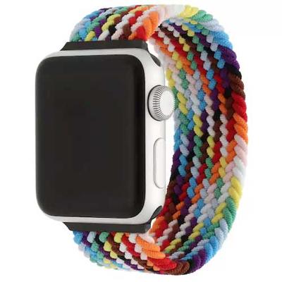 Apple Watch Nylon Gevlochten Solo Band - Kleurrijk Fel - 38, 40, 41 & 42mm - L Apple Watch Nylon Gevlochten Solo Band - Kleurrijk Fel - 38, 40, 41 & 42mm - L