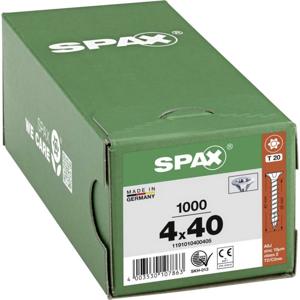 SPAX 1191010400405 Houtschroef 4 mm 40 mm T-STAR plus Staal WIROX 1000 stuk(s)
