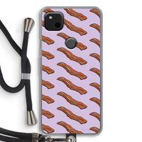 Bacon to my eggs #2: Pixel 4a Transparant Hoesje met koord