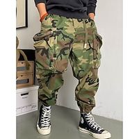 Voor heren Cargohosen Cargo-broek Camouflage broek Zak Camouflage Kleur Comfort Ademend Buiten Dagelijks Uitgaan Modieus Casual Leger Groen Lightinthebox