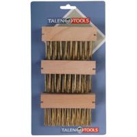 TalenTools Onkruidborstels voor voegen - 3x - 27 x 14 cm - onkruidkrabbers