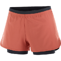 Salomon Cross 2in1 shorts dames - ROOD - Dames