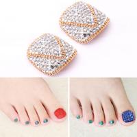 2 stuks Crystal nep Nail Art Tips Rhinestone volledige dekking teennagels Decals stickers (NO: 23) 2 stuks Crystal nep Nail Art Tips Rhinestone volledige dekking teennagels Decals stickers (NO: 23)