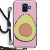 Avocado: Samsung Galaxy A6 (2018) Transparant Hoesje met koord