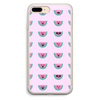 Smiley watermeloenprint: iPhone 7 Plus Transparant Hoesje