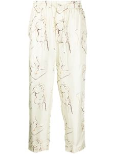 Nanushka pantalon court à imprimé graphique - Tons neutres