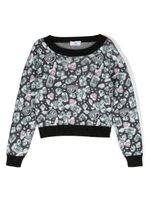 Chiara Ferragni Kids sweat en coton à imprimé Eyelike - Noir