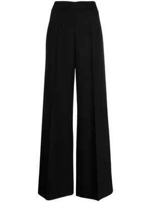 TWINSET pantalon palazzo à plaque logo - Noir