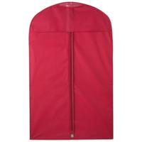 Beschermhoes voor kleding 100 x 60 cm - Rood - Kledinghoezen - Kleding opbergen/opruimen - thumbnail