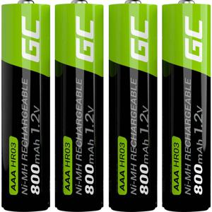 Green Cell HR03 Oplaadbare AAA batterij (potlood) NiMH 800 mAh 1.2 V 4 stuk(s)