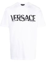 Versace t-shirt à imprimé Barocco Silhouette - Blanc