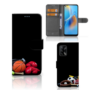 OPPO A74 4G Wallet Case met Pasjes Sports