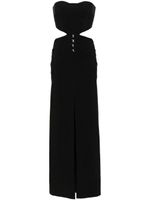 Genny robe bustier à découpes - Noir