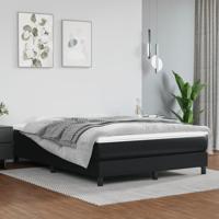 Bedframe kunstleer zwart 140x190 cm