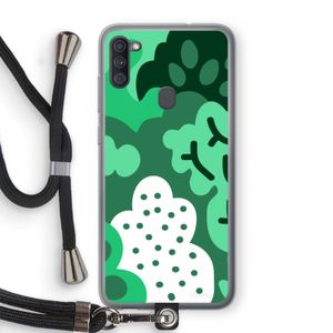 Bushes: Samsung Galaxy A11 Transparant Hoesje met koord