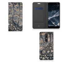 Nokia 5.1 (2018) Hoesje maken Krokodillenprint