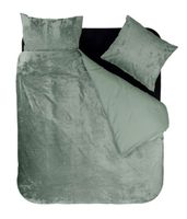 Sleeptime Dekbedovertrek Crystal Velvet Groen-2-persoons (200 x 200/220 cm) - thumbnail