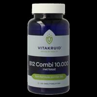 B12 Combi 10.000 met Actief Folaat 120 Smelttabletten