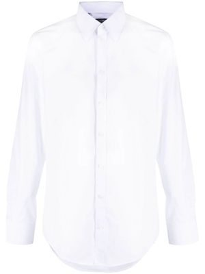 Dolce & Gabbana chemise en coton à col italien - Blanc