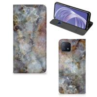 OPPO A73 5G | Standcase | Marmer Grijs OPPO A73 5G | Standcase | Marmer Grijs