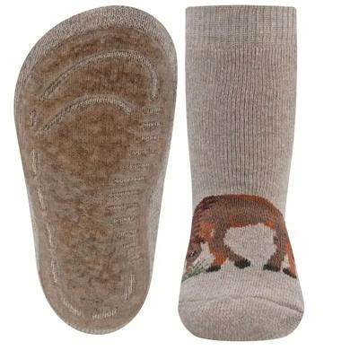 Ewers antislip sokken Stoppi Pferd Beige-27-28