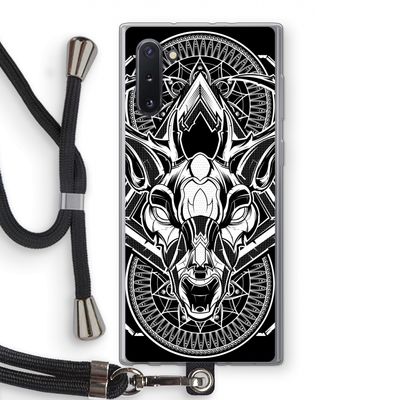 Oh Deer: Samsung Galaxy Note 10 Transparant Hoesje met koord