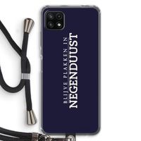 Blijve plakken in Negenduust: Samsung Galaxy A22 5G Transparant Hoesje met koord